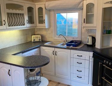 Caravan with Mountain View