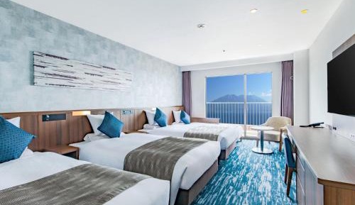 Deluxe Quadruple Room with Sakurajima View - Non-Smoking