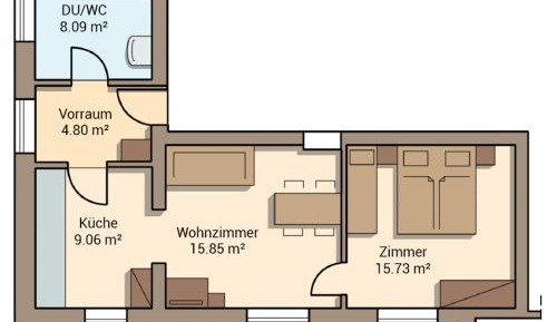 Apartment with Mountain View