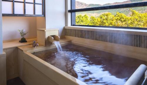 Standard Twin Room with Tatami Area with Open Air Bath and Garden View - Non-Smoking