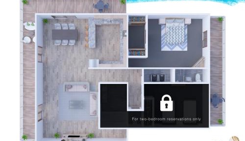 Deluxe One-Bedroom Oceanview Apartment - Top Floor 