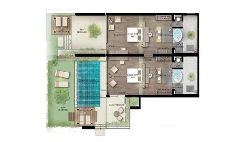 Two-Bedroom Pool Residence