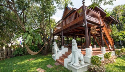 Traditional Thai House River View