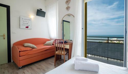 Double Room with Balcony and Sea View (1 Adult)