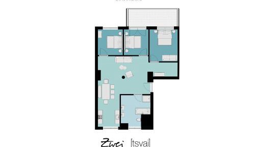 Three-Bedroom Apartment with Terrace