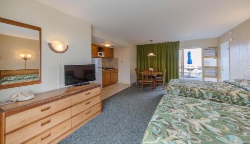 Pool Side Room with Two Double Beds and Kitchen