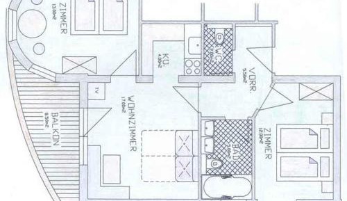 Two-Bedroom Apartment with Balcony