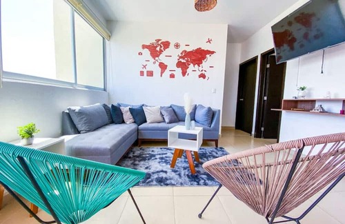 Puerto Juarez Apartment | Charming 2BD PH w/Large Terrace Great for Families