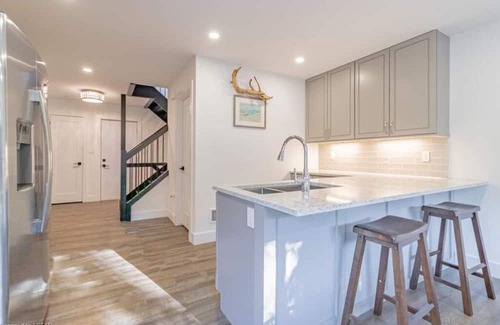 Grand Bend Ski Chalet | Beachfront rooftop patio, hot tub, sleeps 14, 2 BBQ, private new house