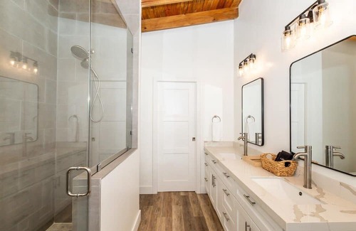 Camp Bay House | Panoramic Ocean Views ~ Pickleball, Pool, Hot Tub