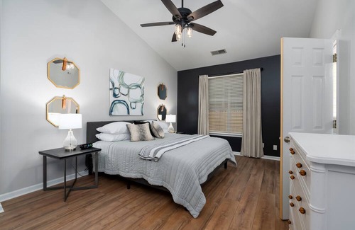 Alabaster House | Enjoy a Gardenside Getaway - Fenced Yard & Patio