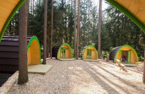 Pleinfeld Cabin | Tinyhaus mit Dachterrasse - Waldcamping Brombach