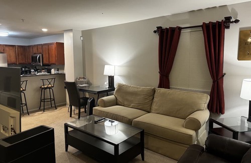 Pontiac Condo | Modern Gem: Garage, Laundry, Home Comforts Await in Stylish Condo Retreat.