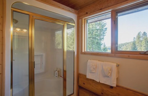 Golden Ski Chalet | Spectacular mountain views in beautiful log chalet