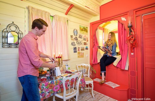 Noyant-et-Aconin House | Guest caravan with Jacuzy heated pool HAMMAM - SAUNA PRIVATIZED