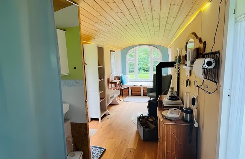 Stepenitz Apartment | Apartment 'Haevn Altes Pfarrhaus Marienfließ' with Shared Terrace, Shared Garden and Wi-Fi