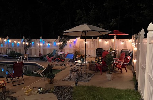 Neshannock Township House | Charming 4-bedroom house with fitness room and AC in New Castle.