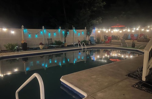 Neshannock Township House | Charming 4-bedroom house with fitness room and AC in New Castle.