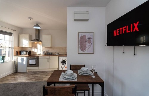Neath Apartment | Fully Equipped Kitchen, Double room