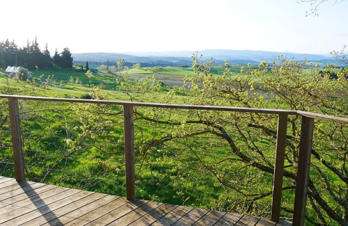 Villarzel-du-Razes Cabin | Wake up to stunning views of the Pyrenees from our cosy glamping forge.