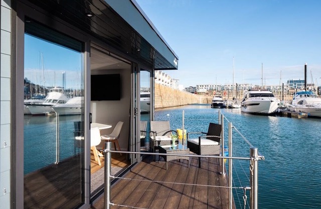 The Shells floating luxury apartments in St Helier Marina - a unique experience!