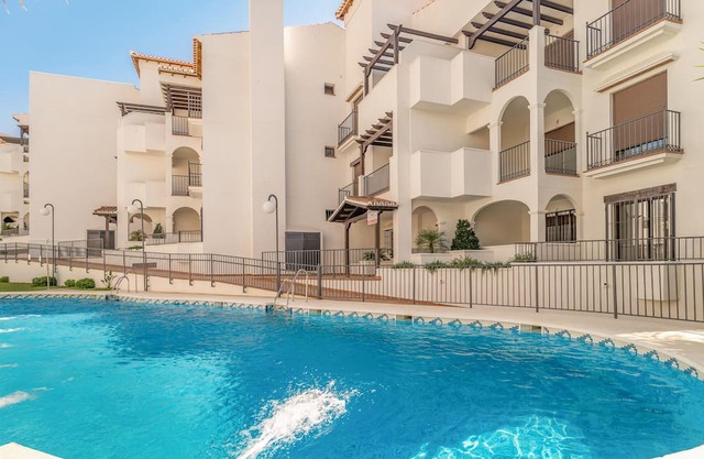 Look forward to a wonderful holiday in this comfortable holiday apartment with shared pool.