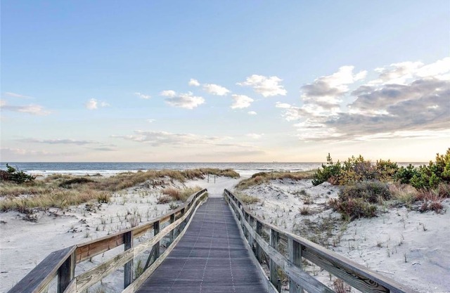 Water View Beach House with roof top deck and private beach