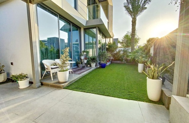 3BR+maids villa with private garden in Jebel Ali