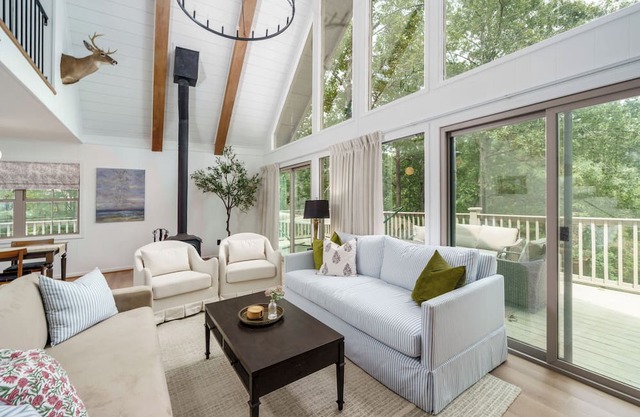 Lakefront A-Frame Retreat, Sauna + Dock