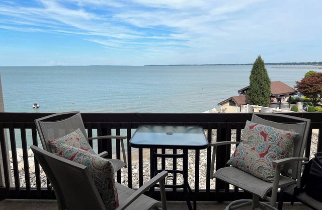 Beautiful Waterfront Condo with water views of Lake Erie Islands.