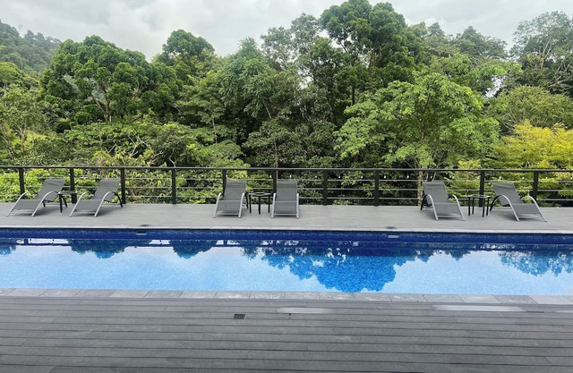 Charming 1-bedroom house with AC, pool, fitness room in wonderful Savegre