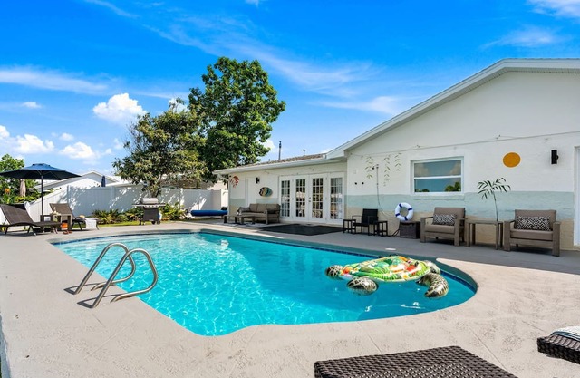 Family-Friendly Canal-Front Pool Home Near River & Beach! 🌴