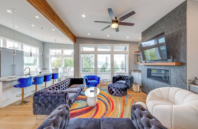 Fenced Yard, Water & Island Views: Anacortes Home!