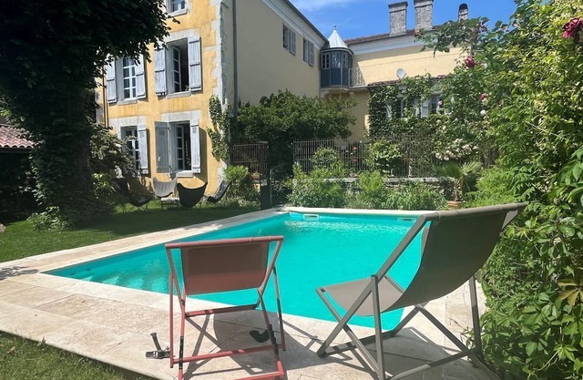Superb ensemble 18 century Manor house, 2 cottages with pool and private garden