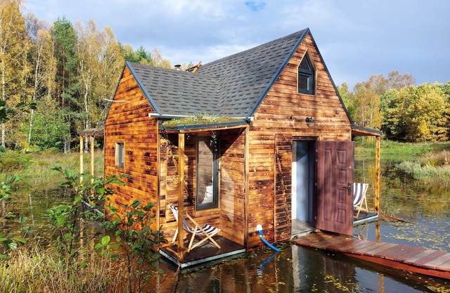 heather hut, cottage on a pond + 2 hectars of area