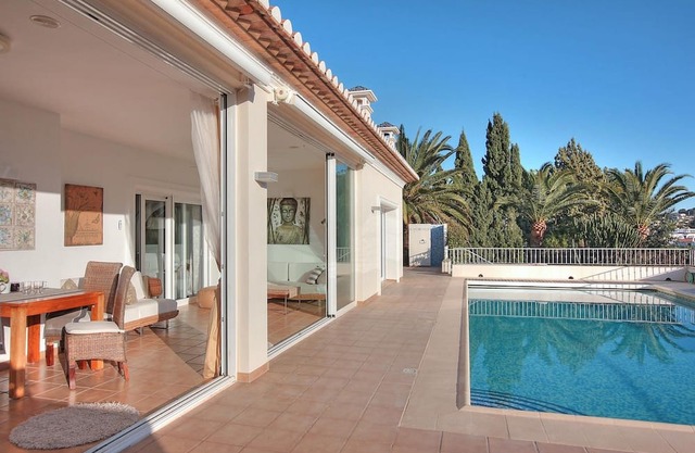Modern house with beautiful heated swimming pool