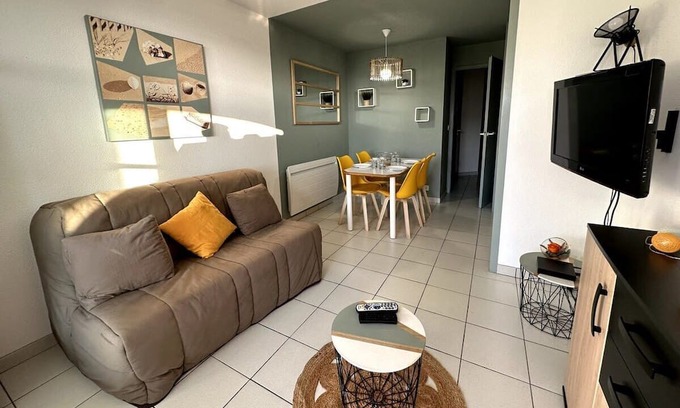 Bourgenay Apartment | Apartment view Port Bourgenay, ideal location