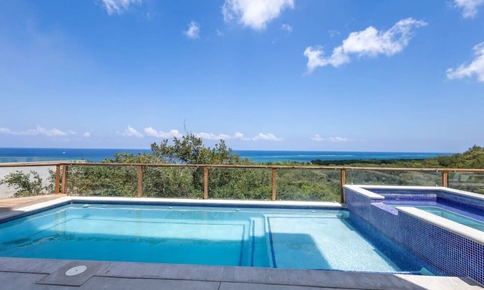 Camp Bay House | Panoramic Ocean Views ~ Pickleball, Pool, Hot Tub