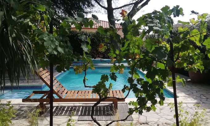 Lignan-sur-Orb Villa | Belle Maison Familiale Avec Piscine et Spa