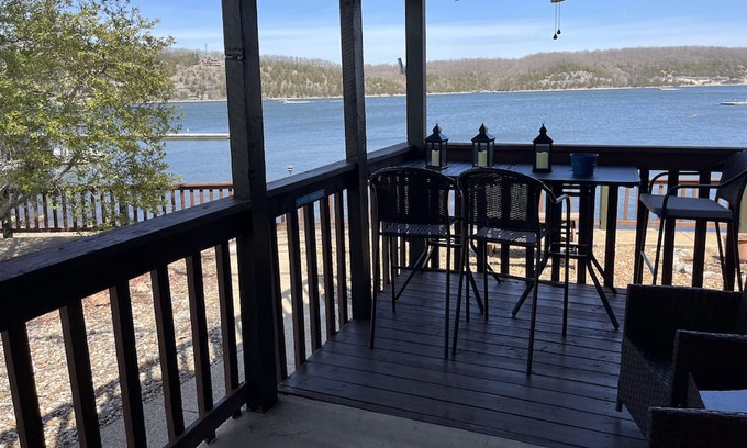 Lake of the Ozarks Condo | GROUND LEVEL Walk right out and in Unit POOL/DOCKS Corner unit see 180 degree