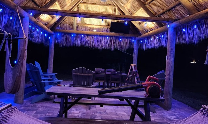 Indian River Estates Cottage | Cozy Waterfront Cottage w/ hot tub, dock & tiki