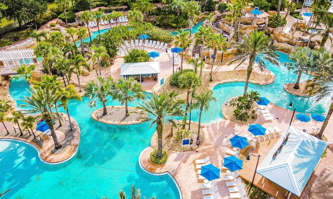 Galilee House | Modern Condo with Large Outdoor Patio. Reunion Resort Water Park Access near Disney at Spectrum Resort Orlando by Rentyl – B16 #137