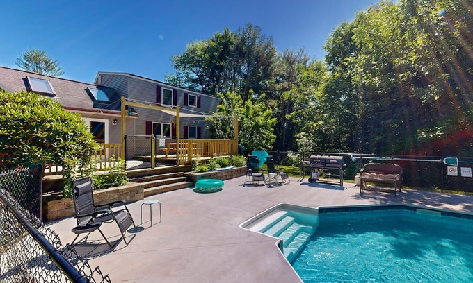 Durham House | Spacious property with pool, grill, deck, children's items, & W/D - dog-friendly