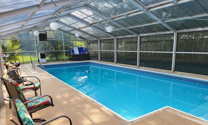 Alliance House | Relax with Indoor heated Saltwater Pool & Jacuzzi.