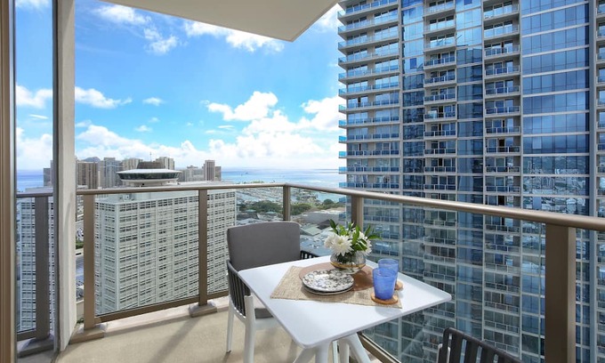 Ala Moana Condo | BRAND NEW Luxury Skyline Residence with Panoramic City & Partial Ocean Views!
