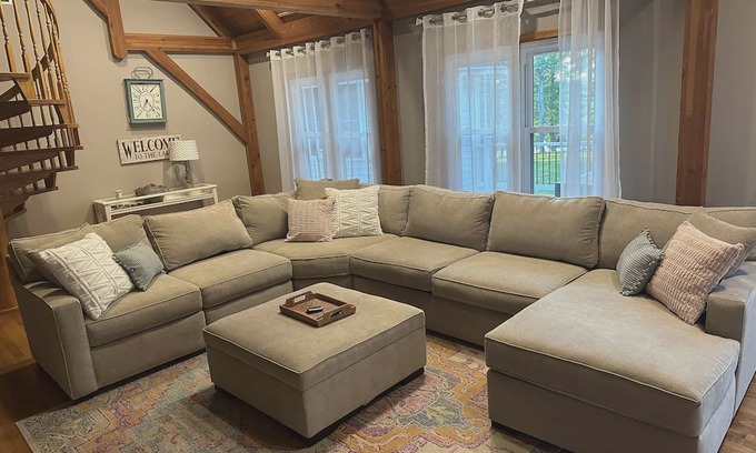Livingston House | Beautiful and Private 6000 sqft waterfront home with private dock and hot tub!