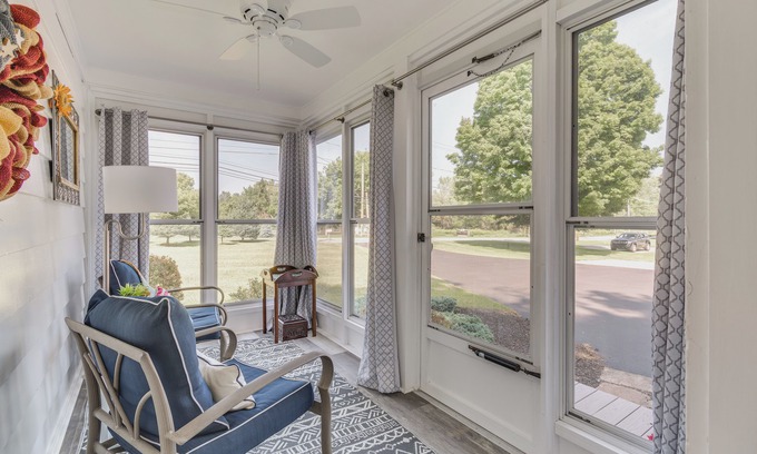 Fishers Cottage | Near Trails + Wineries: Victor Getaway w/Fire Pit