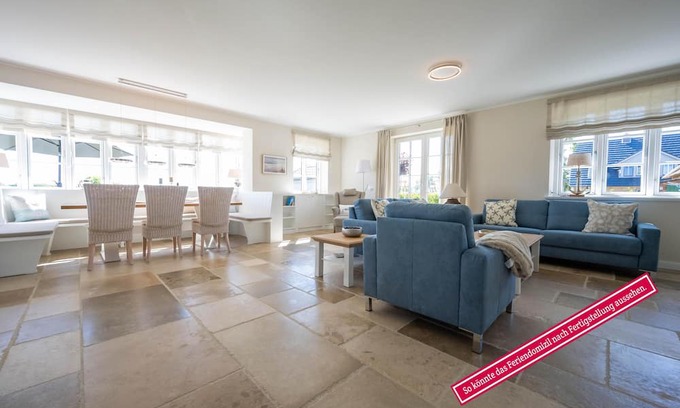Borgsum House | Utblick vacation home in Borgsum: relax with a sea view and sauna