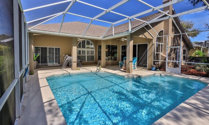 Spruce Creek House | 4-bd 3-ba house near Daytona Beaches w/private pool, AC, private community, bkyd